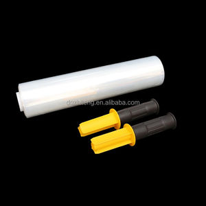China Dongguan Manufacturer of <strong>Stretch</strong> <strong>Film</strong> Wrap With Plastic <strong>PP</strong>+TPR 1.5'' Dispenser Fit for Hand <strong>Stretch</strong> Wrap Roll <strong>Film</strong>