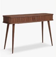 Bureau de luxe pour la maison, mobilier de bureau pour chambre à coucher, table de bureau ovale en bois avec tiroirs, console en bois massif