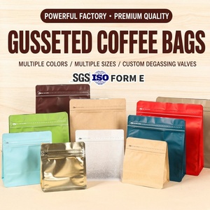 Sachet de café personnalisé, sachet d'emballage alimentaire, sachet en plastique et aluminium, sachet de thé autoportant, sachet octogonal auto-scellant - Product Image 1