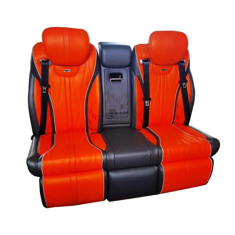 High Quality Luxury Bench Car Seat Adjustable Leather Luxurious Back Row Power Van Seat