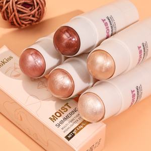 Stick de surligneur crème pastel rose scintillant personnalisé, surligneur pailleté en poudre, bronzer, stick de brillance corporelle, marque privée - Product Image 1