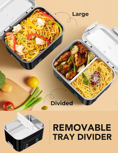 Développement personnalisé Boîte à lunch auto-<span class=keywords><strong>chauffante</strong></span> sans fil portable pour adultes Boîte à lunch <span class=keywords><strong>chauffante</strong></span> avec <span class=keywords><strong>batterie</strong></span> - Product Image 3