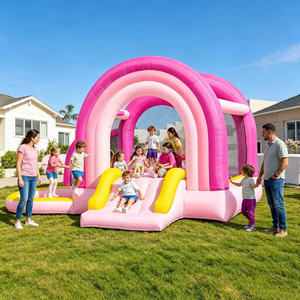 Château gonflable commercial de petite taille en PVC de haute qualité, personnalisé pour le divertissement des enfants et la location commerciale - Product Image 4