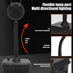 Xách tay IP65 trắng-phát ra LED làm việc đèn di động tháp ánh sáng với DC Power & năng lượng mặt trời tùy chọn diện tích lớn chống cháy nổ chiếu sáng - Product Image 2