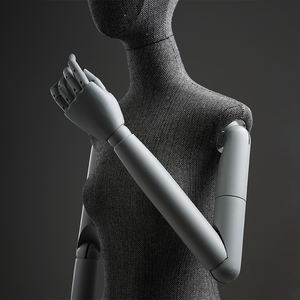 <span class=keywords><strong>Mannequin</strong></span> <span class=keywords><strong>de</strong></span> <span class=keywords><strong>couture</strong></span> demi-corps féminin en tissu <span class=keywords><strong>de</strong></span> haute qualité avec bras en bois, forme <span class=keywords><strong>de</strong></span> robe personnalisée, vente en gros - Product Image 4