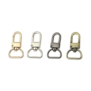 Gancio e Occhiello per Borse e Abbigliamento (6 Punte, Diametro Interno 19mm) Piccolo Chiusura a Scatto in Metallo a <span class=keywords><strong>D</strong></span> in Lega di Zinco con <span class=keywords><strong>Chiave</strong></span> - Product Image 1