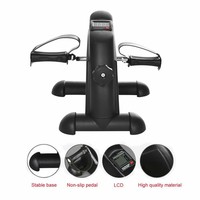Bureau Vélo Pédale Exerciseur Pied Cycle Bras Mini Vélo D'exercice avec Écran LCD