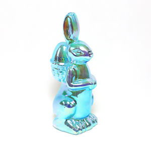 2025 Venta caliente varios tamaños vidrio personalizado pequeño <span class=keywords><strong>conejo</strong></span> estatuilla buena primavera <span class=keywords><strong>Pascua</strong></span> regalos para niños artesanías para el hogar - Product Image 3