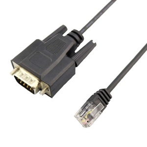 كابل بيانات تسلسلي للتحكم من نوع 28/30AWG نحاسي بـ 8 سنون من نوع Mini DIN MD8 ذكر إلى DB9 RS232 أنثى - Product Image 4