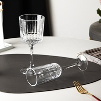 Groothandel Vintage Geprefelde Cocktailglazen Transparante Champagne Fluiten Pasa Gestreepte Wijnkelken voor Bruiloften HORECA