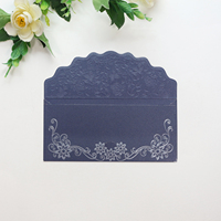 Enveloppes à monnaie florales gaufrées multicolores en stock, avec bordure ondulée et rabat en feuille d'or, pour mariage et cadeaux – Vente en gros