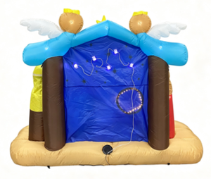Crèche <span class=keywords><strong>de</strong></span> Noël gonflable <span class=keywords><strong>de</strong></span> 7 pieds avec anges et moutons - Product Image 4