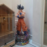 Offre Spéciale personnalisé taille réelle 1:1 fibre de verre résine Dragon Ball Vegeta Statue Goku Statues WuKong Anime Sculpture