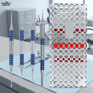 Kit de micro-chirurgie par tunneling manuel personnalisé pour soins parodontaux, 4 pièces, certifié CE Classe I, Modèle HI-1187, Garantie 1 an, 30 embouts - Product Image 3