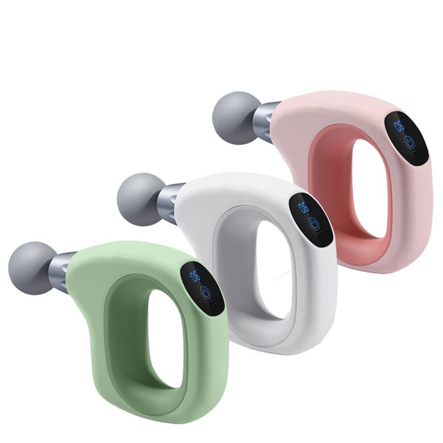 Portable Mini Type-C Charging Fascia Gun Handheld Percussion Massager Vibration Brushless Motor Deep Tissue Mini Massage Gun