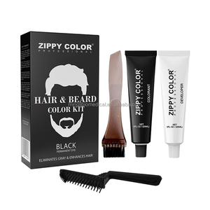 Crema Colorante Permanente per Barba da <span class=keywords><strong>Uomo</strong></span> Zippy Color, Best Seller, Senza Ammoniaca, con Olio di Argan, Copre i <span class=keywords><strong>Capelli</strong></span> Grigi, Colori Personalizzabili OEM/ODM - Product Image 5