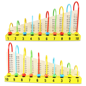 Nouvelle tendance <span class=keywords><strong>Offre</strong></span> Spéciale éducatifs en bois jouets <span class=keywords><strong>d</strong></span>'<span class=keywords><strong>apprentissage</strong></span> verticale rack en bois cadre de calcul de jouets en bois jouets calcul fram - Product Image 3