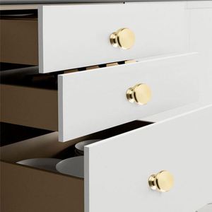 Perillas y Tiradores Modernos Redondos de Aleación de Zinc para Gabinetes, 30 mm de Altura, Ecológicos y Sostenibles para Gabinetes de Cocina, Dormitorio y Baño - Product Image 2