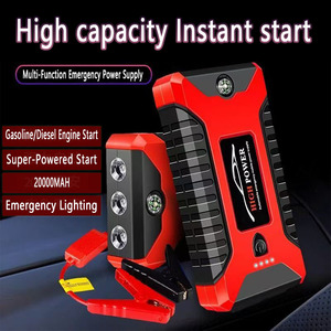 12V 20000mAh 대용량 배터리 라이터--듀얼 모드 디젤/가솔린 엔진 점프 스타트, 파워 뱅크, 야외 조명 - Product Image 4