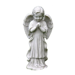 Statua Moderna <span class=keywords><strong>di</strong></span> Angelo in Marmo Bianco per Decorazione Domestica <span class=keywords><strong>di</strong></span> Ville - Product Image 1