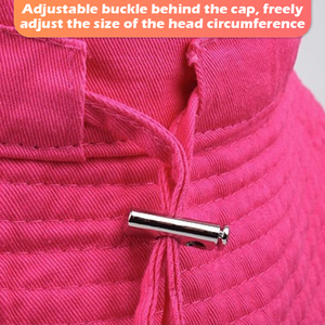 Femmes printemps été lavage à l'eau grand avant-toit vacances seau chapeaux <span class=keywords><strong>fourrure</strong></span> bord suspendu corde Protection solaire seau chapeaux - Product Image 5