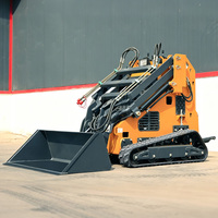 Mini-chargeuse compacte sur chenilles 430 kg, diesel, pour projets d'excavation en espace restreint et travaux agricoles, livraison gratuite