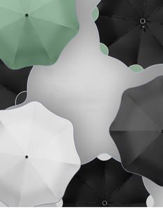 <span class=keywords><strong>Parapluie</strong></span> pliant 3 sections personnalisé en gros, imperméable, coupe-vent, ouverture automatique, coins arrondis, protection solaire pour femmes - Product Image 2