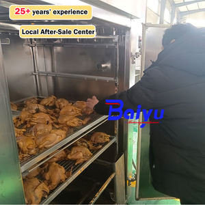 เครื่องร<span class=keywords><strong>ม</strong></span>ควันอุตสาหกรรม Baiyu 50 ลิตร 100 ลิตร สำหรับผลิตภัณฑ์เนื้อสัตว์ ไก่ เนื้อวัว ปลา - Product Image 3