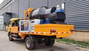รถผสมปูนซ่อมถนนเคลื่อนที่ขนาดเล็ก รุ่น Made Mobile Mini Mixing Plant พร้อมระบบรีไซเคิลร้อน สำหรับซ่อมหลุมบ่อ  น้ำหนัก 6 ตัน 6000 กก. และ 7 ตัน 7000 กก.  มีจำหน่าย - Product Image 4