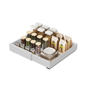 Nhà bếp phòng tắm mở rộng tủ tổ chức ngăn kéo kéo ra Tủ Ngăn Kéo dính trượt lưu trữ kệ với chia kệ - Product Image 5