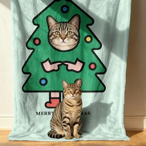 ผ้าห่มนุ่มพิเศษ อุ่นสบาย ใช้ได้ทุกฤดู ลายพิมพ์ ผ้าฟลานเนลถัก ผ้าฟลีซ 100% โพลีเอสเตอร์ ป้องกันไฟฟ้าสถิต ลายน่ารักสำหรับสัตว์เลี้ยง แมว สุนัข - Product Image 5