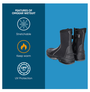 Personalizado hombres 3Mm 5Mm camuflaje pesca caza antideslizante goma traje húmedo suela zapatos aletas playa seguridad neopreno Surf buceo botas - Product Image 6