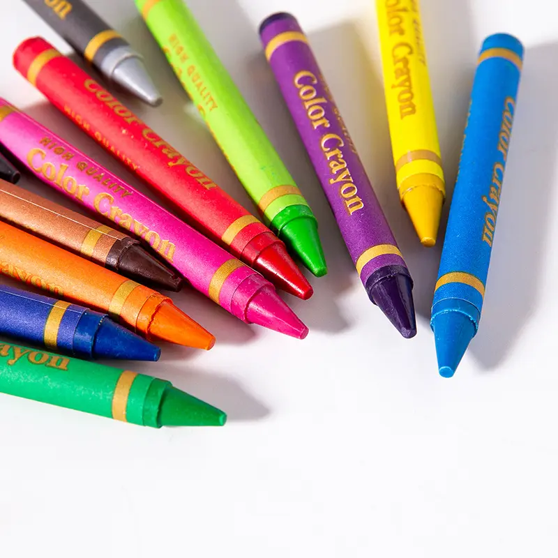 ศิลปะอุปทานปลอดสารพิษ3.5นิ้วเด็กวัยหัดเดินดินสอสีเด็กดินสอสีผ้าไหมสำหรับเด็ก