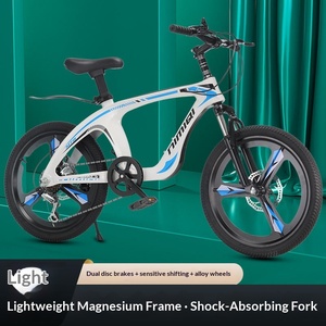 Vélo pour garçons/filles, 18/20/<span class=keywords><strong>22</strong></span> <span class=keywords><strong>pouces</strong></span>, nouveau modèle, jantes en alliage de magnésium, moyeu intégré, freins à double disque, absorption des chocs - Product Image 4