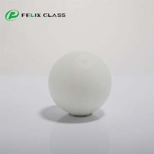 Cúpula de cristal blanco opal brillante con rosca G9 para lámpara colgante, LED regulable que protege la vista - Product Image 4