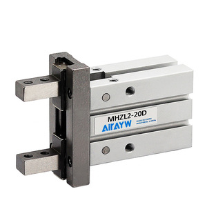กระบอกลมแบบนิ้วมือ SMC รุ่น MHZ2-16D แบบขยาย รุ่น MHZL2-10D แบบ Airtac รุ่น HFZ/HFK20D โครงสร้างเหล็กพร้อมซีลลูกสูบ - Product Image 3