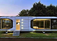 Kit de construction préfabriqué en acier au design moderne pour hôtels, appartements, bureaux, villas, cabanes, Sleepbox, maisons et capsules spatiales préfabriquées