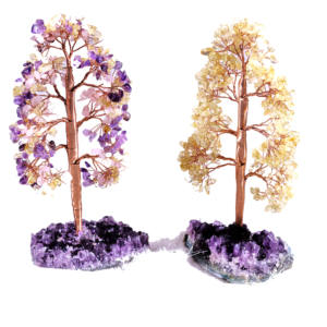 Amayra 크리스탈에서 자수정 클러스터 기반과 도매 광택 황수정 보석 나무 인도 수출 - Product Image 1