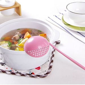 Huishoudelijke tarwehalm Hot Pot lepel, milieuvriendelijk, vaatwasmachinebestendig, PP plastic, lange steel - Product Image 5
