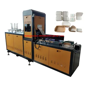 Full automatic paper food container sealing maker paper lunch box making machine