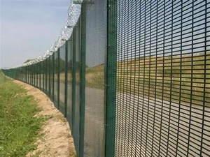 Clôture <span class=keywords><strong>anti</strong></span>-escalade haute sécurité 358, galvanisée, revêtement poudré vert noir, clôture d'aéroport, clôture de prison, prix d'usine - Product Image 5