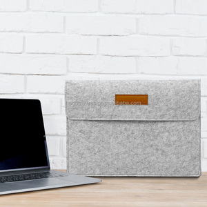 Computer Laptop and Pad <b>Tablet</b> Inner <b>Bag</b> 13 Inches Felt <b>Bag</b> With Number Shape Computer <b>Bag</b> With PU Logo - Product Image 5