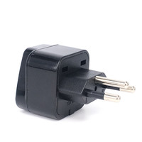 Adaptateur de prise suisse avec prise de type J 10A250V, couleur blanche, rallonge universelle pour voyages commerciaux, adaptateur Schuko vers prise suisse