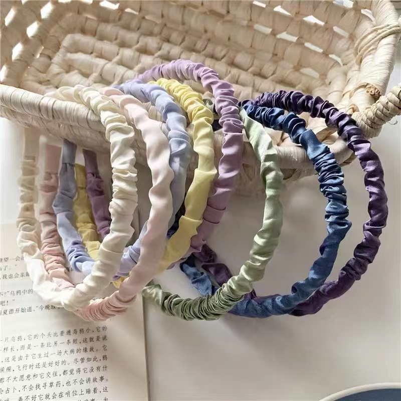 Новинка 2022, роскошные аксессуары для волос, повязки на голову из шелка тутового шелкопряда розового и серебряного цвета для девушек и женщин