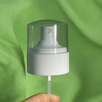 Pompe de pulvérisation à double paroi de luxe 24/410 & 20/410 de haute qualité avec couverture transparente brume fine pour couvercles bouchons de bouteilles et fermetures