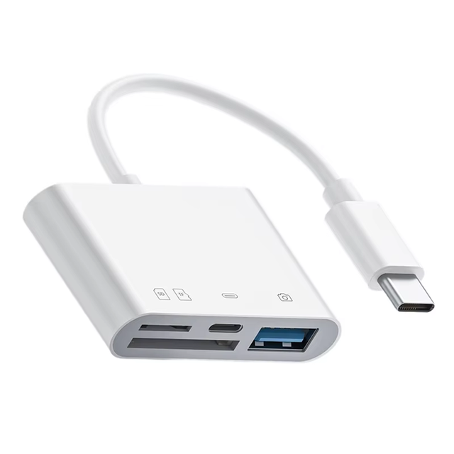 D2160 4 in 1 USB-C 3.1/31 Type-C Card Reader OTG Adapter Cable Brand New Condition Power Supply Adapter