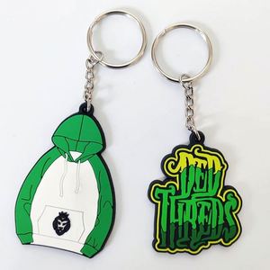 The Cheapest Promotional Gifts No Minimum <b>Custom</b> logo Name Soft Rubber Pvc Keychains - Product Image 1