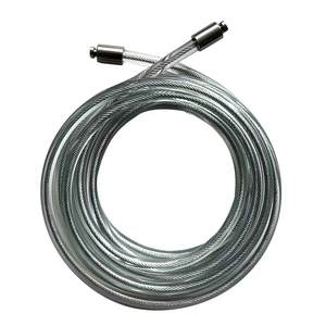 Corde à sauter rapide Mogold <span class=keywords><strong>Crossrope</strong></span>, fil d'acier, matériaux PVC PU+aluminium, poignée en cuir antidérapante faite à la main, réglable 3M - Product Image 5