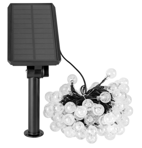 100 LED Solar <b>String</b> Lights 12m Crystal Bubble <b>Ball</b> Fairy Lamp RGB Warm White IP65 Waterproof Garden Christmas Decoration Light - Product Image 1