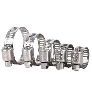 Colliers de serrage robustes pour tuyaux d'échappement en acier inoxydable 201 304 316, type européen, grandes et petites tailles, vente en gros américaine - Product Image 1